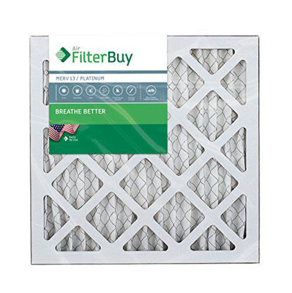 Picture of FilterBuy 12x12x1 MERV 13 Pleated AC Furnace Air Filter, (Pack of 2 Filters), 12x12x1 - Platinum