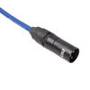 Picture of LyxPro 150 Feet XLR Microphone Cable Balanced Male to Female 3 Pin Mic Cord for Powered Speakers Audio Interface Professional Pro Audio Performance and Recording Devices - Blue