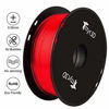 Picture of Shiny Silk Red 1.75mm 3D Printer PLA Filament, 1kg 2.2lbs Spool Widely Compatible 3D Printing TTYT3D