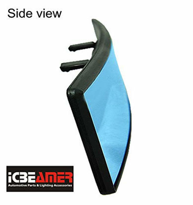 Picture of ICBEAMER 10.6" 270mm Easy Clip on Wide Angle Panoramic Blind Spot Fit Auto Interior Rearview Mirror Convex Blue Surface