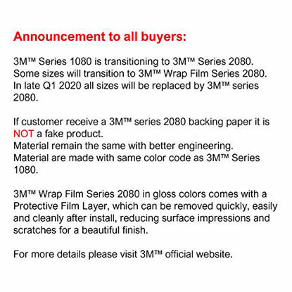 Picture of EZAUTOWRAP Free Tool Kit 3M 1080 2080 Gloss Black Vinyl Wrap Kit for Black Out Chrome Delete Window Trim Door Trim 4" x75Ft