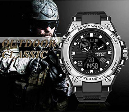 Picture of Mens Military Watch Outdoor Sport Waterproof Electronic Watch Tactical Army Wristwatch