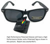 Picture of Sunglasses Classic 80s Vintage Style Design(A#1 Matte Black, Polarized)
