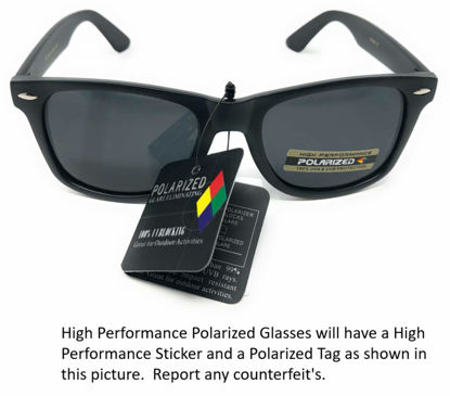 Picture of Sunglasses Classic 80s Vintage Style Design(A#1 Matte Black, Polarized)