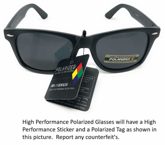 Picture of Sunglasses Classic 80s Vintage Style Design(A#1 Matte Black, Polarized)