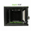 Picture of NavePoint 9U Basic IT Wall Mount Network Server Data Cabinet Rack Glass Door Locking Black