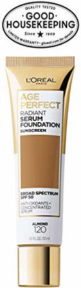 Picture of L'Oreal Paris Age Perfect Radiant Serum Foundation with SPF 50, Almond, 1 Ounce