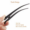 Picture of 12 Pack Alligator Hair Clips for Styling Sectioning Salon Hairstyle, GLAMFIELDS 5 inch Non-Slip Black Duckbill Metal Teeth Clips for Women Girls Thick Hair