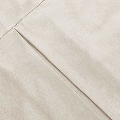 Picture of AmazonBasics Pleated Bed Skirt - Queen, Taupe