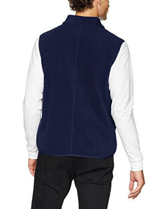 Picture of Amazon Essentials Men's Full-Zip Polar Fleece Vest, Navy, Medium