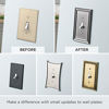 Picture of Franklin Brass W35225-SN-C Classic Architecture Triple Toggle Switch Wall Plate / Switch Plate / Cover, Satin Nickel