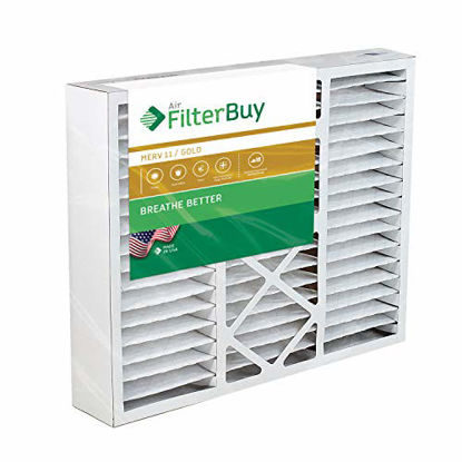 Picture of FilterBuy 24x25x5 Carrier Replacement AC Furnace Air Filters - AFB Gold MERV 11 - Pack of 2 Filters. Designed to fit FILXXCAR0024, FILCCCAR0024, FILBBCAR0024.
