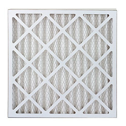 Picture of FilterBuy 24x25x2 MERV 8 Pleated AC Furnace Air Filter, (Pack of 6 Filters), 24x25x2 - Silver