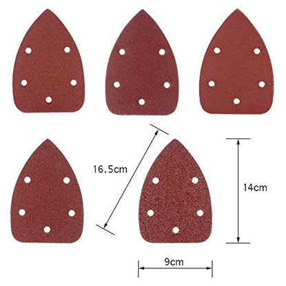 Picture of Coceca Mouse Detail Sander Sandpaper Sanding Paper Assorted 40 80 120 180 240 Grits (50pcs Mouse Sandpaper)
