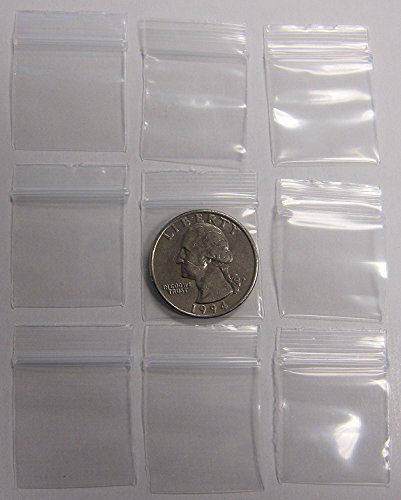 GetUSCart- Mini Zip Lock Bags 1 X 1 Inch (2000 Bags)