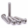 Picture of 1/4-20 x 3/4" Button Head Socket Cap Bolts Screws, 304 Stainless Steel 18-8, Allen Hex Drive, Bright Finish, Fully Machine Thread, Pack of 50