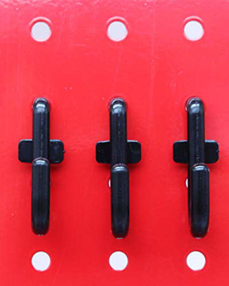 Picture of Pegboard Hooks 10-Packs J Shape Peg Hooks Black Peg Hook Assortment