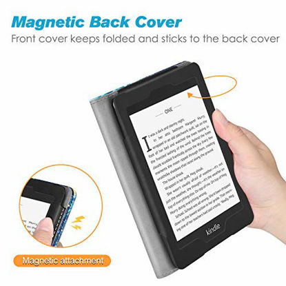 Picture of Fintie Stand Case for Kindle Paperwhite (Fits All-New 10th Generation 2018 / All Paperwhite Generations) - Premium PU Leather Protective Sleeve Cover with Card Slot and Hand Strap, Sandy Wave