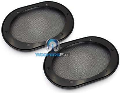 Picture of 5" x 7" / 6" x 8" Universal Steel Mesh Protective Speaker Grills-Pair