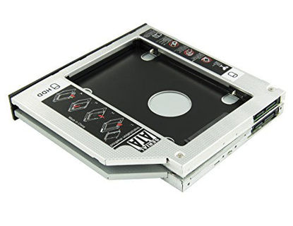 Picture of Highfine Universal 9.5mm SATA to SATA 2nd SSD HDD Hard Drive Caddy Adapter Tray Enclosures for DELL HP Lenovo ThinkPad ACER Gateway ASUS Sony Samsung MSI Laptop