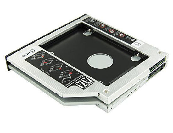 Picture of Highfine Universal 9.5mm SATA to SATA 2nd SSD HDD Hard Drive Caddy Adapter Tray Enclosures for DELL HP Lenovo ThinkPad ACER Gateway ASUS Sony Samsung MSI Laptop