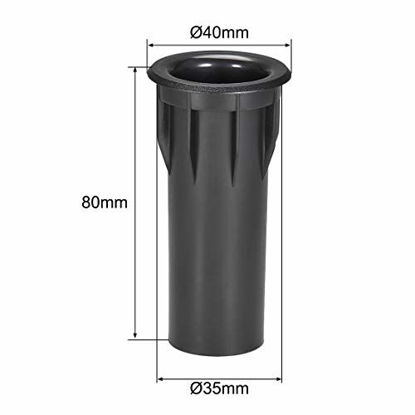 Picture of uxcell 35mm x 80mm Speaker Port Tube Subwoofer Bass Reflex Tube Bass Woofer Box 2pcs