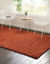 Picture of Unique Loom Solo Solid Shag Collection Modern Plush Terracotta Area Rug (9' x 12')
