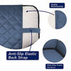 Picture of PureFit Reversible Quilted Sofa Cover, Water Resistant Slipcover Furniture Protector, Washable Couch Cover with Non Slip Foam and Elastic Straps for Kids, Dogs, Pets (Sofa, DarkBlue/LightBlue)