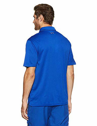 Picture of Under Armour Men's Tech Golf Polo , Royal Blue (400)/Graphite , 3X-Large Tall