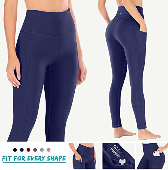 Yoga Pants For Women, High Waisted Leggings With Pockets, Tummy Control Non See  Through Workout Pants