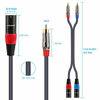 Picture of RCA to XLR Cable, Dual RCA Male to Dual XLR Male Cable, 2 RCA Male to 2 XLR Male HiFi Audio Cable, 4N OFC Wire, for Amplifier Mixer Microphone, 6.6 Feet JOLGOO