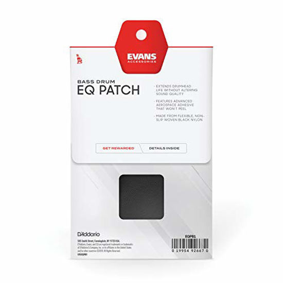 Picture of Evans EQ Single Pedal Patch, Black Nylon