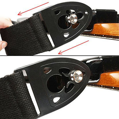 Picture of Guitar Strap for Electric Guitar Bass with Quick Lock and Shoulder Pad
