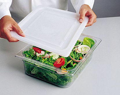 Picture of Rubbermaid Commercial Products Cold Food Soft Seal Lid, 1/3 Size, White (FG145P00WHT)