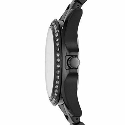 Picture of Fossil Women's Riley Quartz Stainless Multifunction Watch, Color: Black (Model: ES4519)