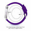 Picture of Speidel Scrub Watch for Medical Professionals with Purple Silicone Rubber Band - Easy to Read Timepiece with Red Second Hand, Military Time for Nurses, Doctors, Surgeons, EMT Workers