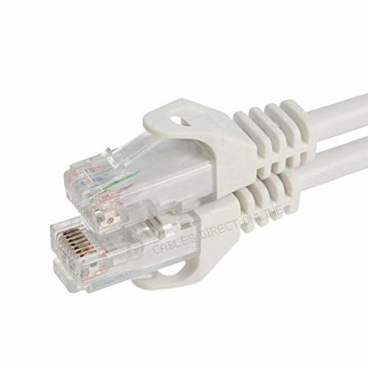 Picture of Cables Direct Online Snagless Cat5e Ethernet Network Patch Cable White 75 Feet