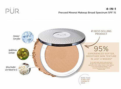 Picture of PÜR 4-in-1 Pressed Mineral Makeup with Skincare Ingredients in Golden Dark