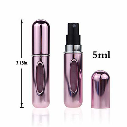 Picture of Portable Mini Refillable Perfume Atomizer BottleAtomizer Perfume Bottle,Refillable Perfume Spray, Scent Pump Case, Perfume Atomizer Refillable Travel 4 Pcs Pack of 5ml