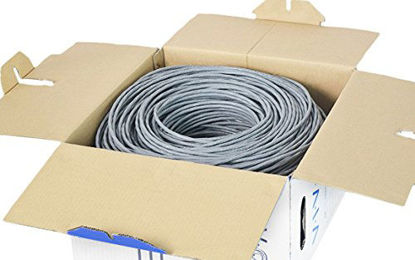 Picture of VIVO Gray 250ft Bulk Cat5e, CCA Ethernet Cable, 24 AWG, UTP Pull Box, Cat-5e Wire, Indoor, Network Installations CABLE-V013