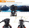 Picture of Heavy Duty Tripod Professional Video Tripod Aluminium 72inch with 360 Degree Fluid Head for Canon Nikon DSLR Camcorder Cameras