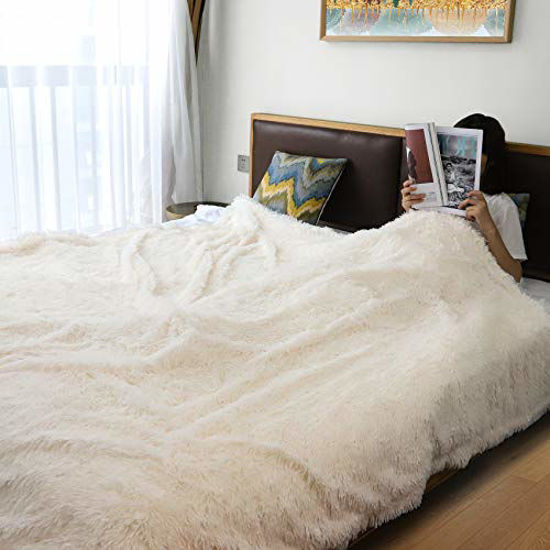 50*60" Fleece Blanket Fuzzy Soft Plush Blanket for Nap Couch Fluffy Bed Blanket 