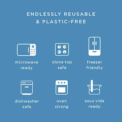 Picture of Stasher 100% Silicone Food Grade Reusable Storage Bag, Amethyst (1/2 Gallon) | Reduce Single-Use Plastic | Cook, Store, Sous Vide, Freeze | Leakproof, Dishwasher-Safe, Eco-friendly, Non-Toxic | 64 Oz