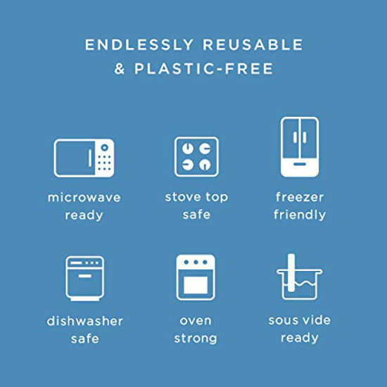 Picture of Stasher 100% Silicone Food Grade Reusable Storage Bag, Amethyst (1/2 Gallon) | Reduce Single-Use Plastic | Cook, Store, Sous Vide, Freeze | Leakproof, Dishwasher-Safe, Eco-friendly, Non-Toxic | 64 Oz