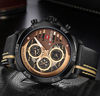 Picture of Sport Military Watches for Men Waterproof Watch Analog Quartz Leather Band Date Calendar Clock Wristwatch