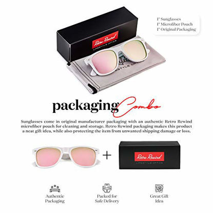 Picture of Retro Rewind Polarized Sunglasses for Men and Women - UV Protection Classic Mens Womens Sun Glasses - Cool Vintage 80s Shades