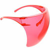 Picture of zeroUV - Protective Face Shield Full Cover Visor Glasses/Sunglasses (Anti-Fog/Blue Light Filter) (Red)