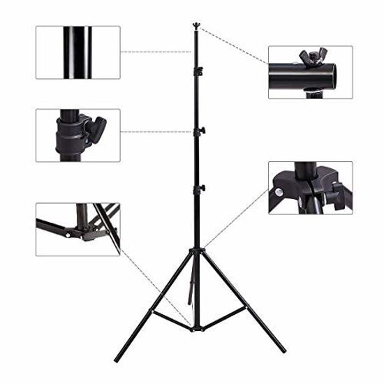 GetUSCart- HYJ-INC 10ft x  Adjustable Photography Backdrop Support  System Photo Video Studio Muslin Background Stand Kit with Carry Bag