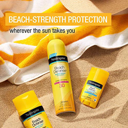 Picture of Neutrogena Beach Defense Water-Resistant Body Sunscreen Stick with Broad Spectrum SPF 50+, PABA-Free, and Oxybenzone-Free, Superior Protection Against UVA/UVB Rays, 1.5 oz