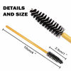 Picture of AKStore 100 PCS Disposable Eyelash Brushes Mascara Wands Eye Lash Eyebrow Applicator Cosmetic Makeup Brush Tool Kits (Gold-Black)